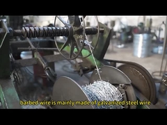 鋼鉄ワイヤ 剃刀ワイヤ 18mm-32mm カスタマイズされたセキュリティニーズのための電磁バーブワイヤ