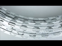 熱浸したガルバン化BTO22 保護フェンスとしてフラットラップ剃刀線