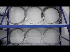 Galvanized CBT - 65 Razor Barbed Wire With 33 Loops