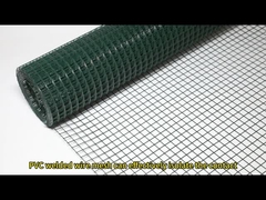 Green Color Pvc Coated Welded Wire Mesh Panels Galvanized Low Carbon Steel Q195 Grids